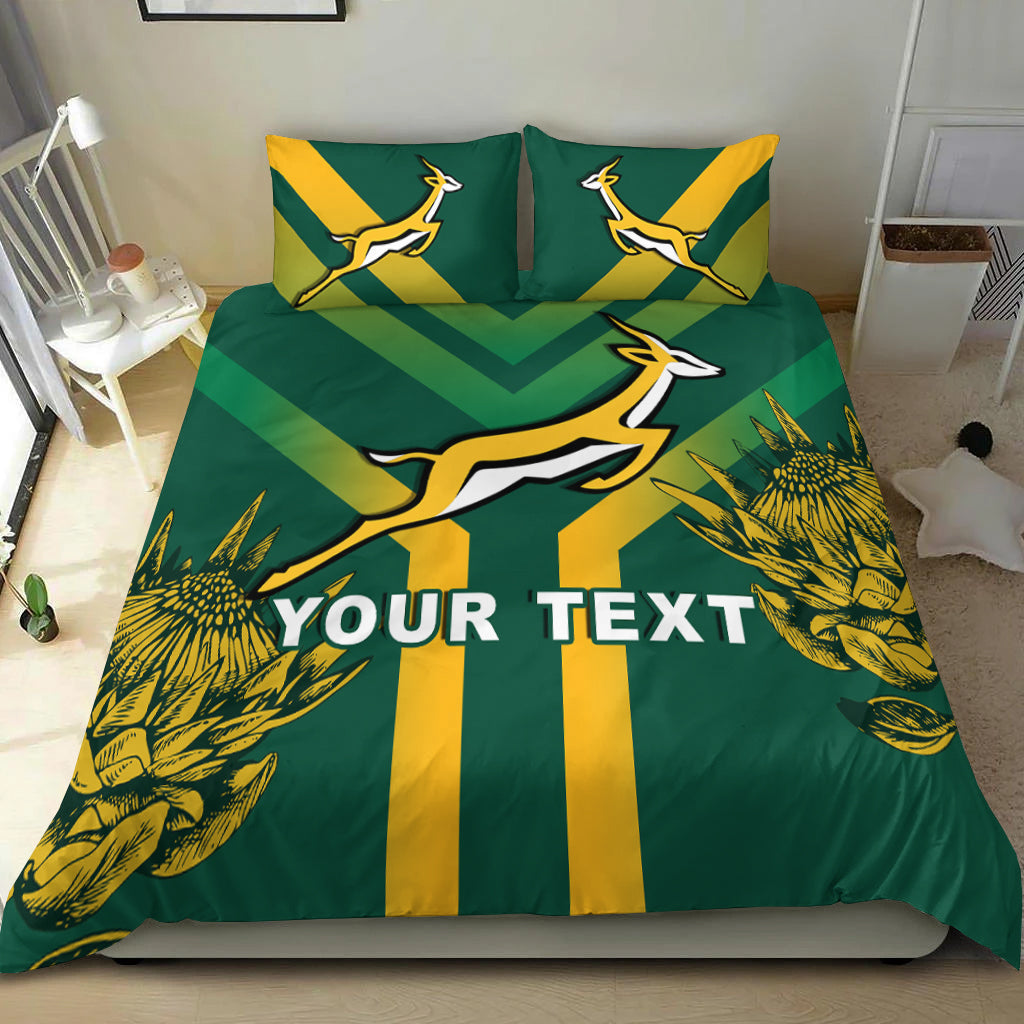 (Custom Personalised) South Africa Rugby 2021 Bedding Set Bokke Version Special - Vibe Hoodie Shop